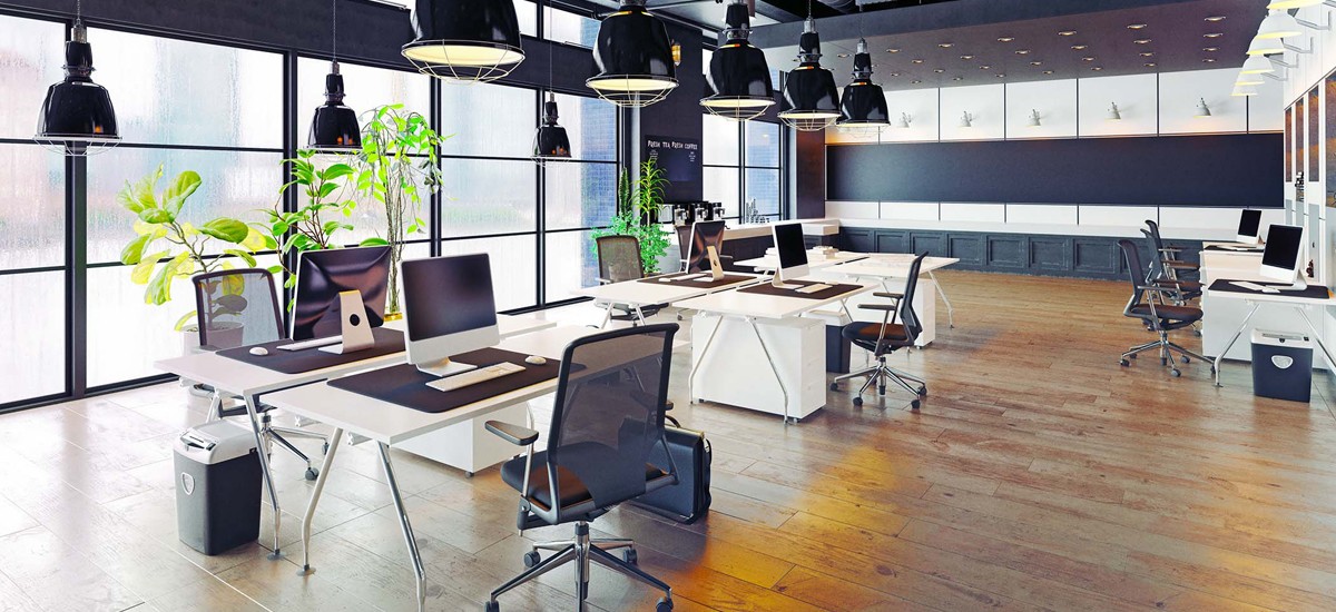 Modern office space image